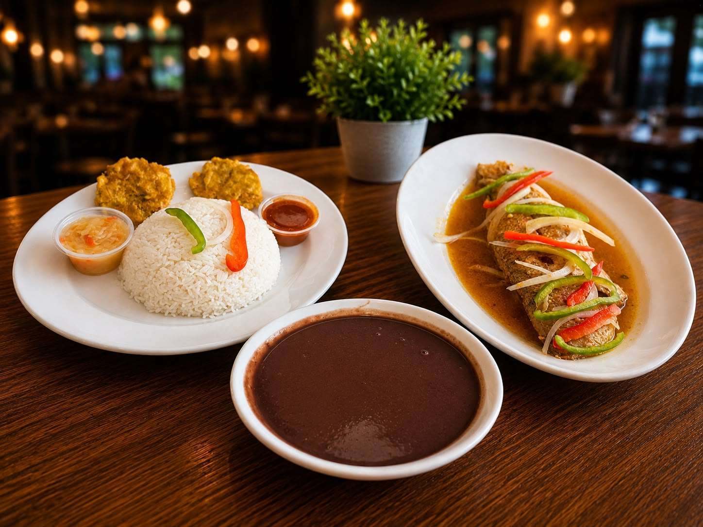 Food served at Seven Wonders Restaurant & Bakery
